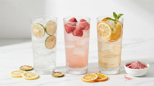 Frystorkad frukt i mocktails – 5 alkoholfria recept