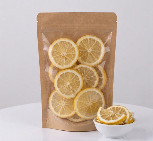 Frystorkade citronskivor med honung 50g | Cofá