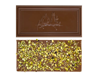 Kalmar Chokladfabrik - Organic Moomin Chocolate Moominmamma – Mjölkchoklad 41% med pistage och salt