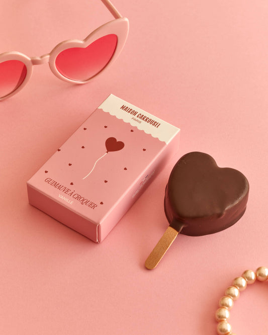 Chokladhjärta med Mjuk Vaniljmarshmallow