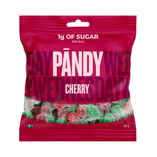 Pändy Cherry godis närbild