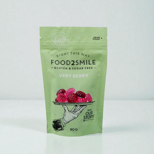 Food2Smile - Sockerfri godisbärsmak | Very Berry 90 gram - Cofa