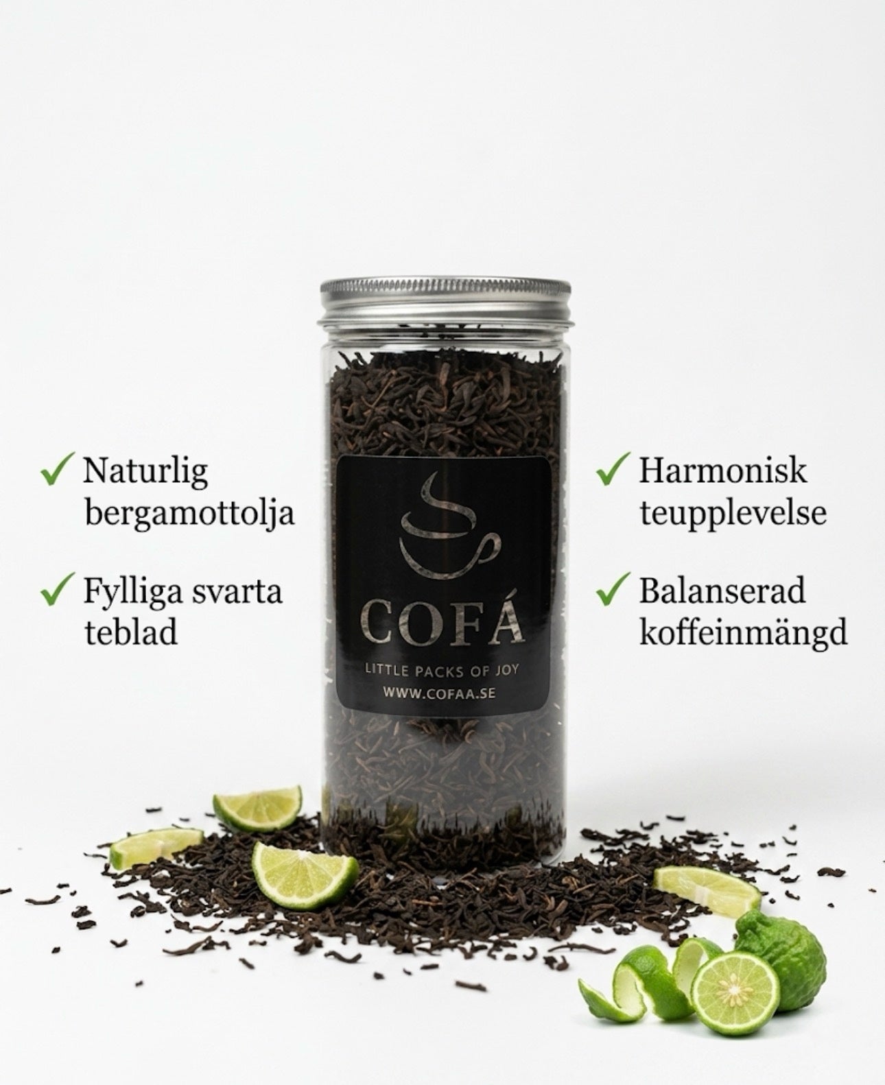 Earl Grey Svart Te 80g – Floréa | Cofá
