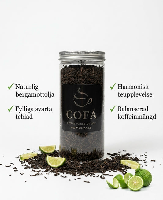 Earl Grey Svart Te 80g – Floréa | Cofá
