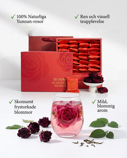 Frystorkade Yunnan Rosor Premium Blomte