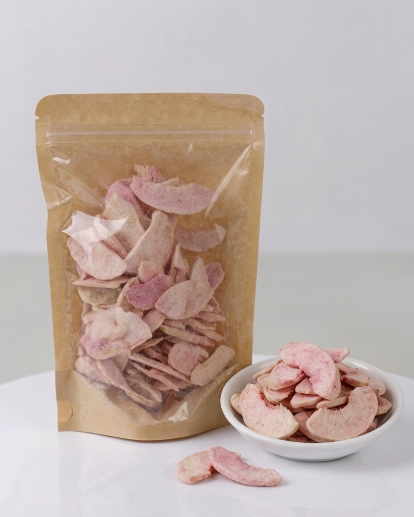 Frystorkade Rosa Persikaskivor - 45g