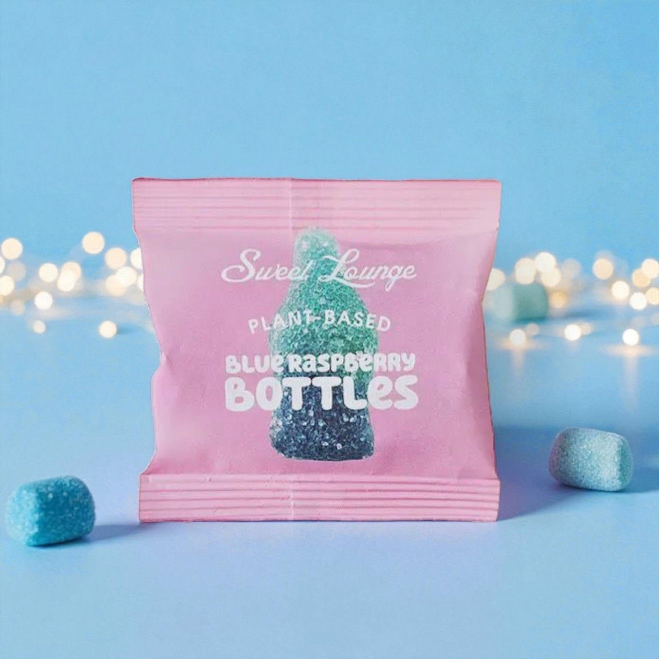 Sweet Lounge - Veganska Syrliga Blå Hallonflaskor (Plastfria) 25g