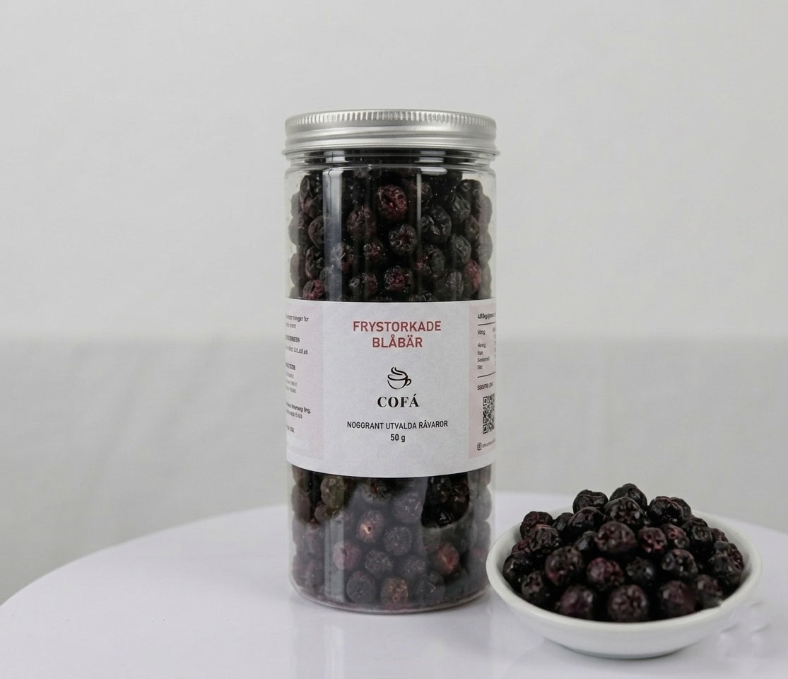 Frystorkade Blåbär – 50g - Cofa