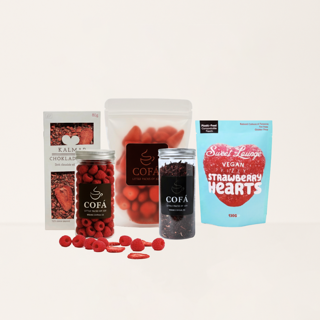 Röd Lyxbox – Smaker av Bär och Choklad