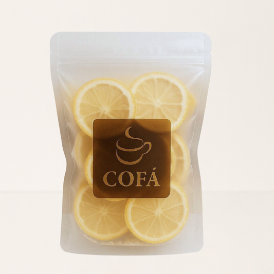 Frystorkade citronskivor med honung - 50g