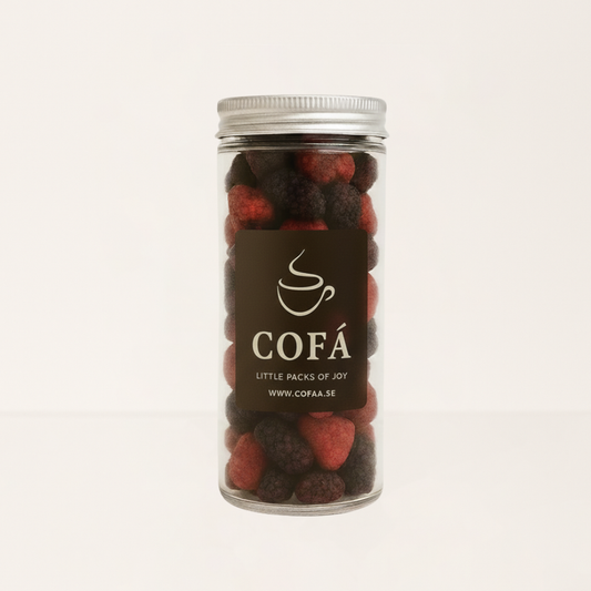 Frystorkade jordgubbar och mullbär - 25g