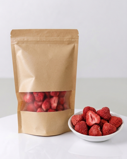 Frystorkade jordgubbar utan tillsatt socker, 30 g – Cofá