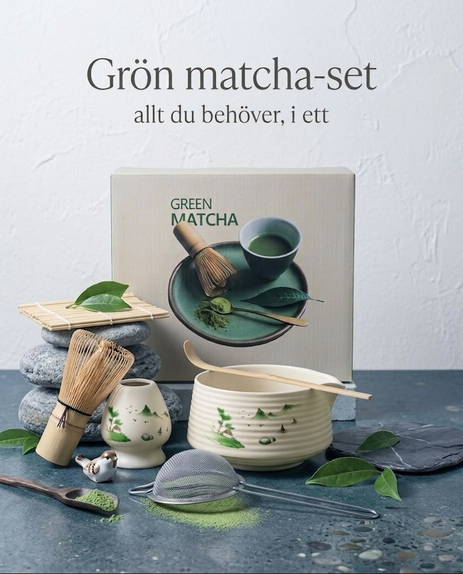 Grön matcha set